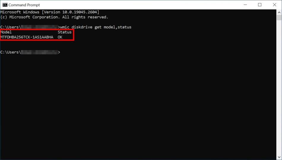 cmd status