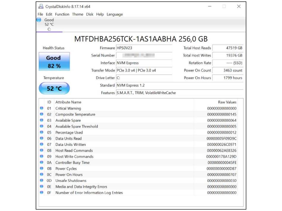 CrystalDiskInfo