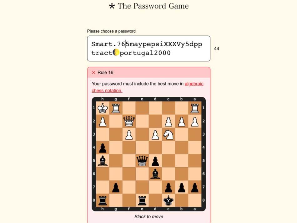 The Password Game igra zaludela internet