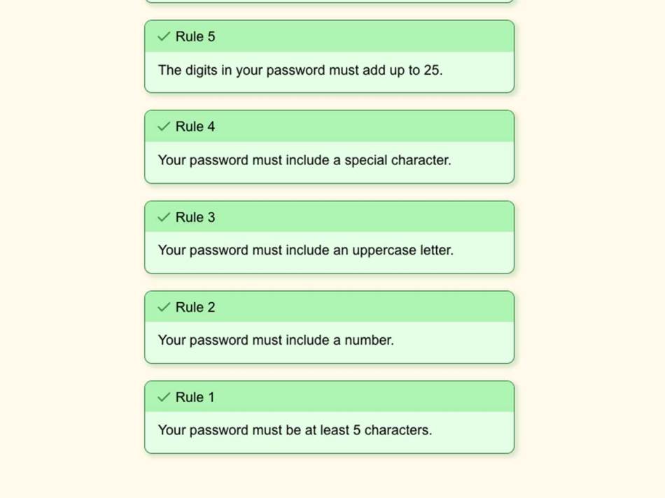 The Password Game