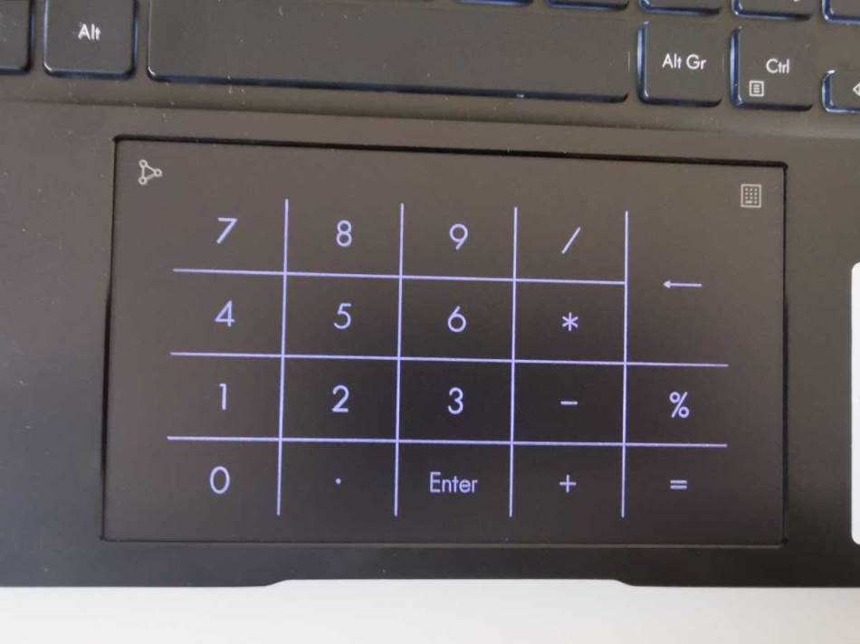 ASUS Zenbook 14 UM3402 numerički tačped