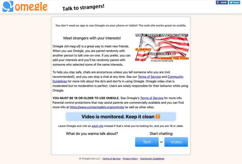 Omegle sajt
