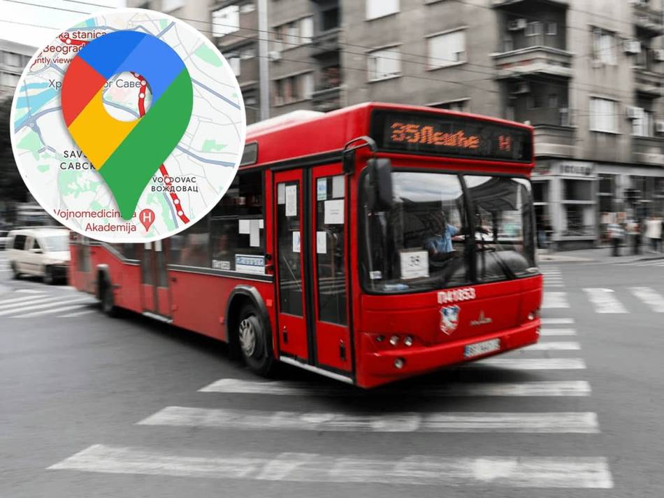 Google Mape sada prikazuju rutu i lokaciju gradskog prevoza