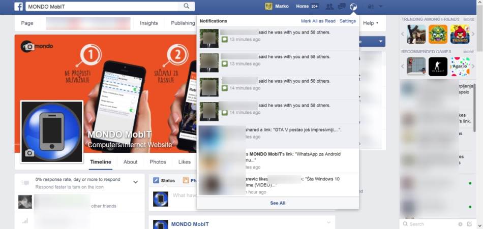 Facebook prono virus