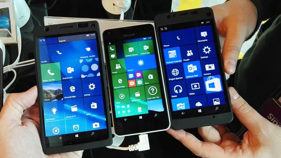 Telefoni koji ce dobtit Windows 10 mobile, Lista Windows 10 mobile telefona