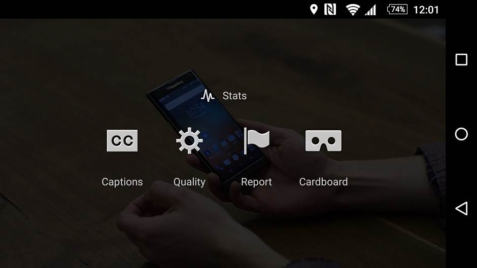 VR video snimci u YouTube Android aplikaciji