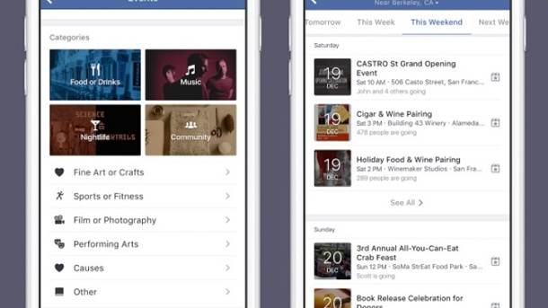 Facebook events