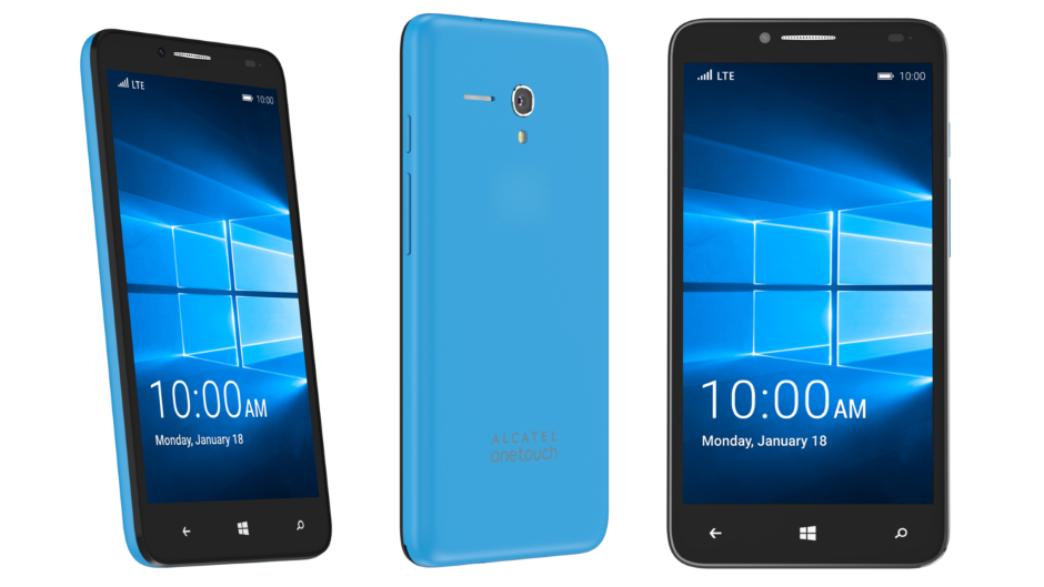 Alcatel Fierce XL Windows 10 mobile CES 2016