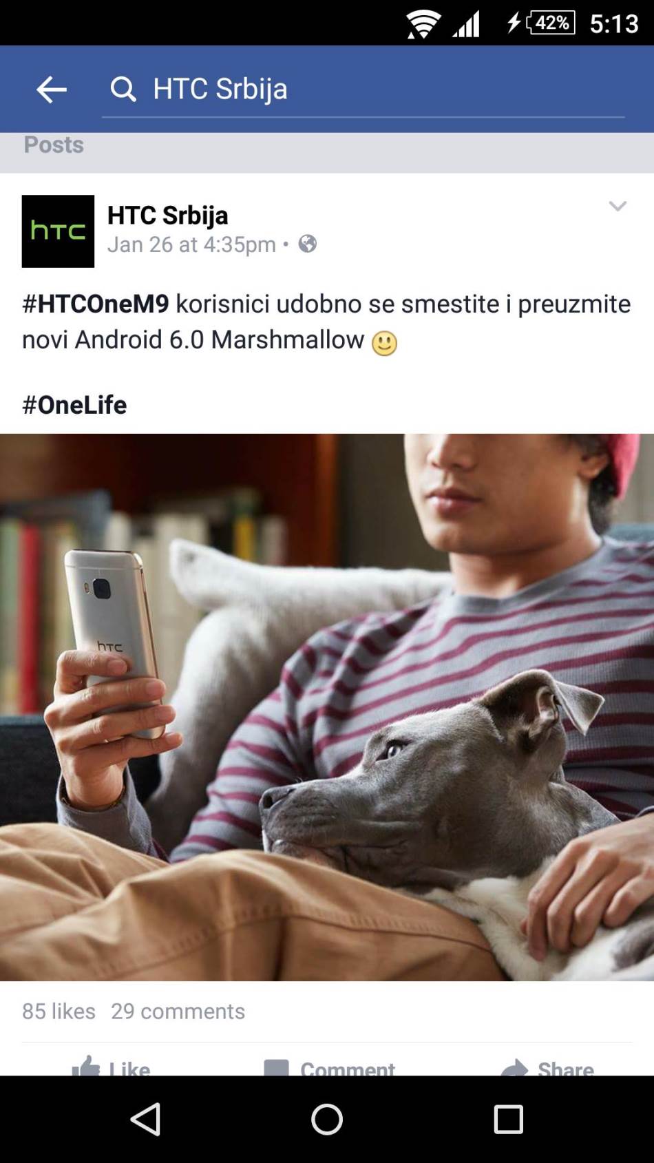 HTC One M9 Marshmallow Android 6.0 nadogradnja u Srbiji