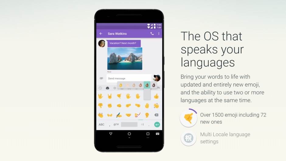 Android Nougat 7.0 specifikacije