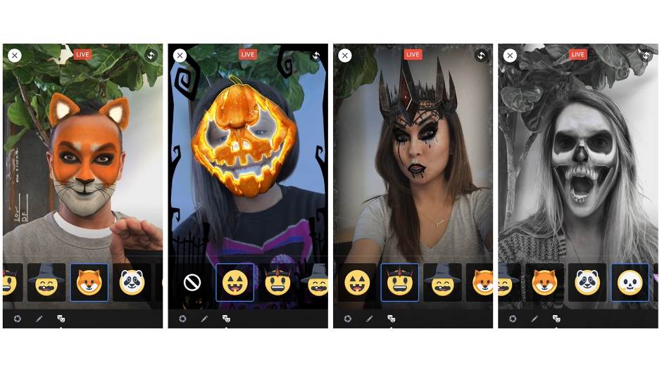 Facebook maske i filteri za fotke i video