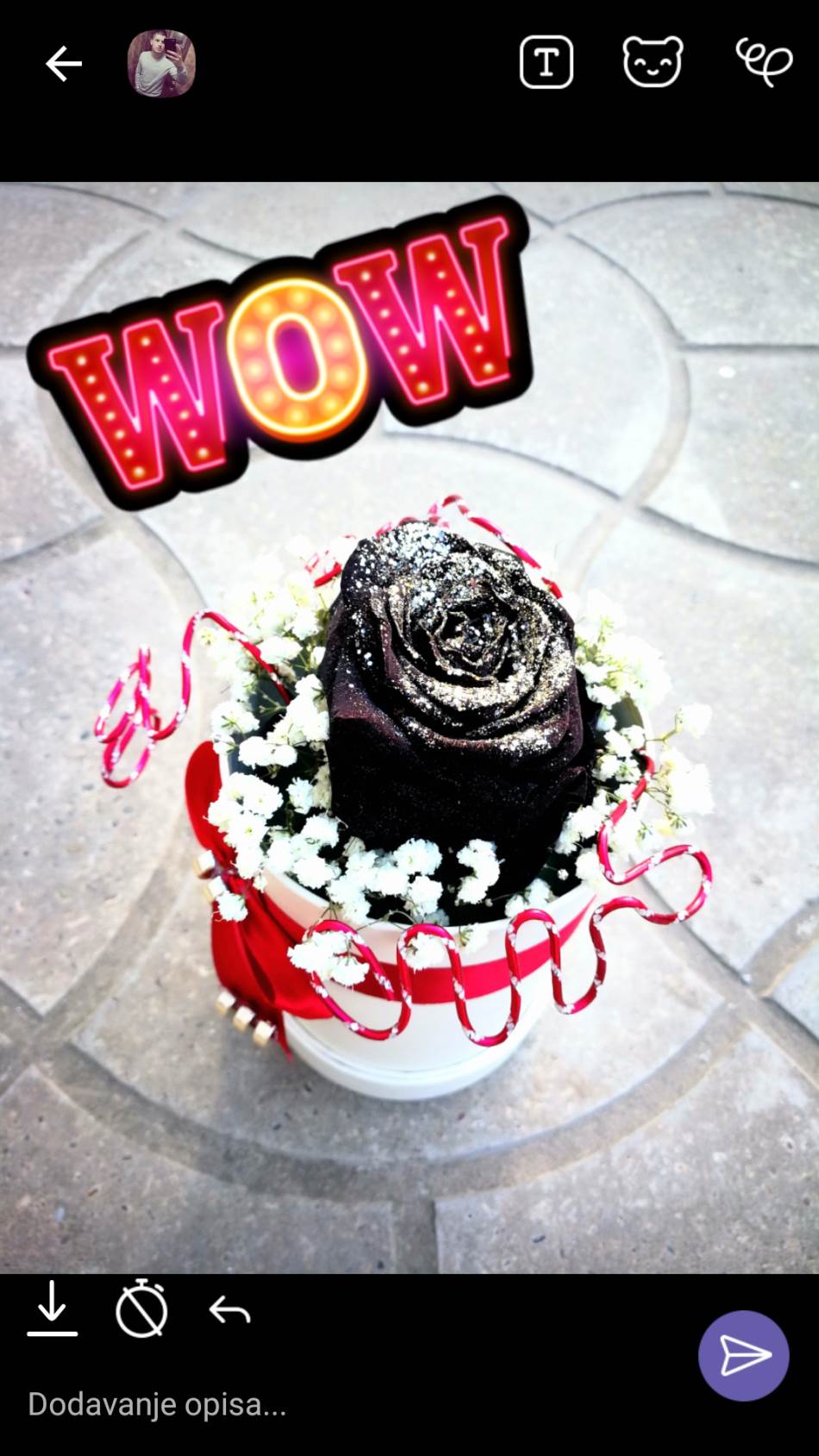 Viber dodavanje stickera i crteža na fotke kamere