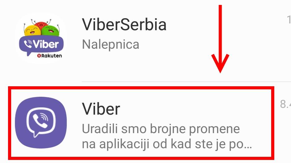 Viber poruka šta da radim
