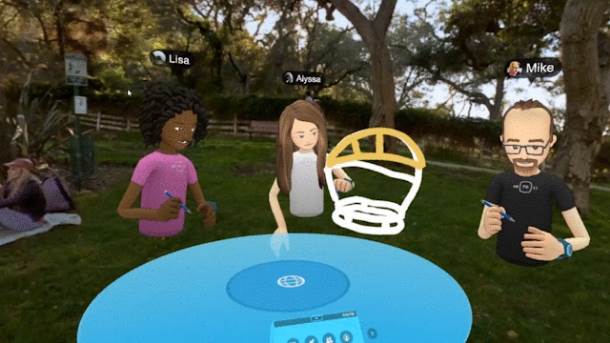 Facebook Spaces VR društvena aplikacija testiranje