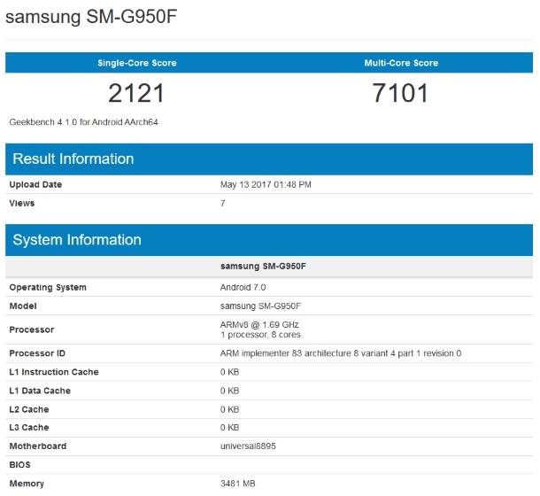 Samsung Galaxy S8 benchmark multi-core rezultat najbolji