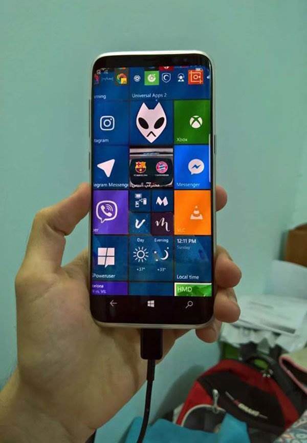 Samsung Galaxy S8 Windows 10 Mobile