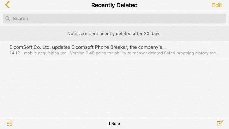 Apple Notes ne briše sadržaj kad ga izbrišete iz aplikacije iCloud, Elcomsoft