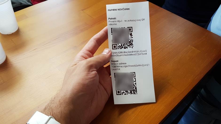 Bitcoin spomenik Slovenija Kranj