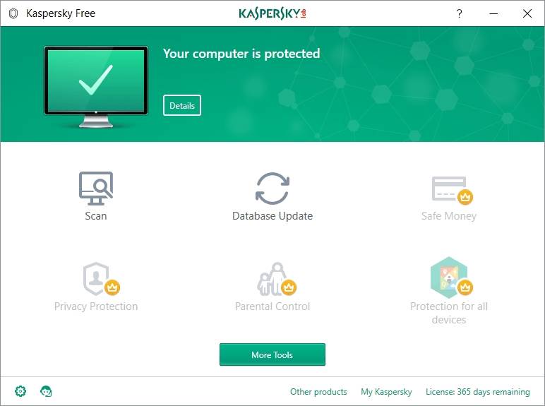 Besplatan antivirus Kaspersky Free