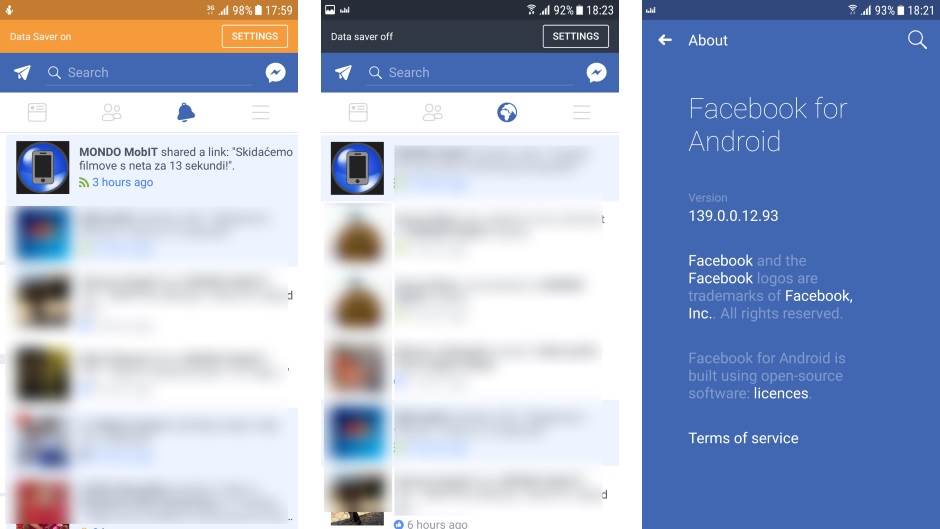 Facebook zvono ikonica na mestu notifikacija