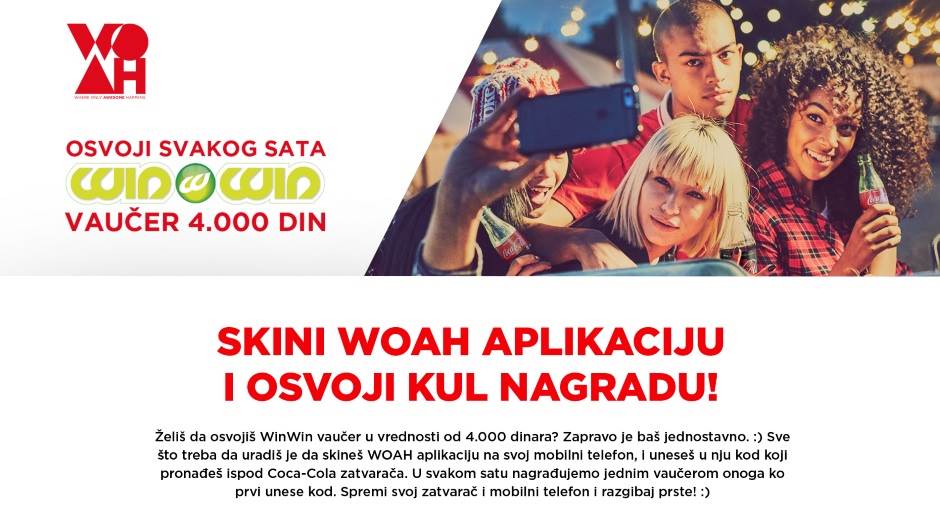 Coca-Cola WOAH aplikacija download