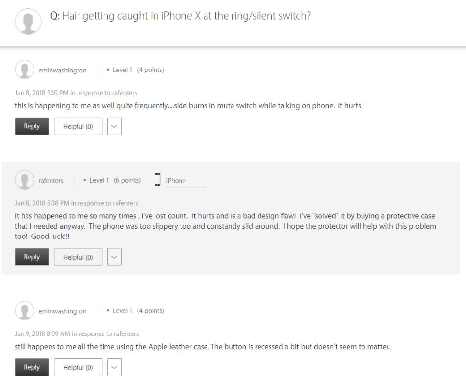 iPhone X cupa kosu korisnicima, iPhone X cupa dlake korisnicima