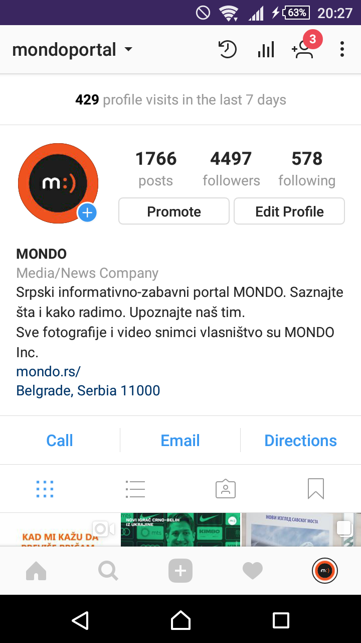 Instagram koliko ih je gledalo profil