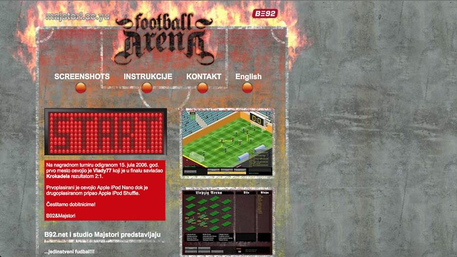 Slavko Fodor, Football Clash Arena igra Slavko Fodor prica, Srbin iz Facebooka pravi igru