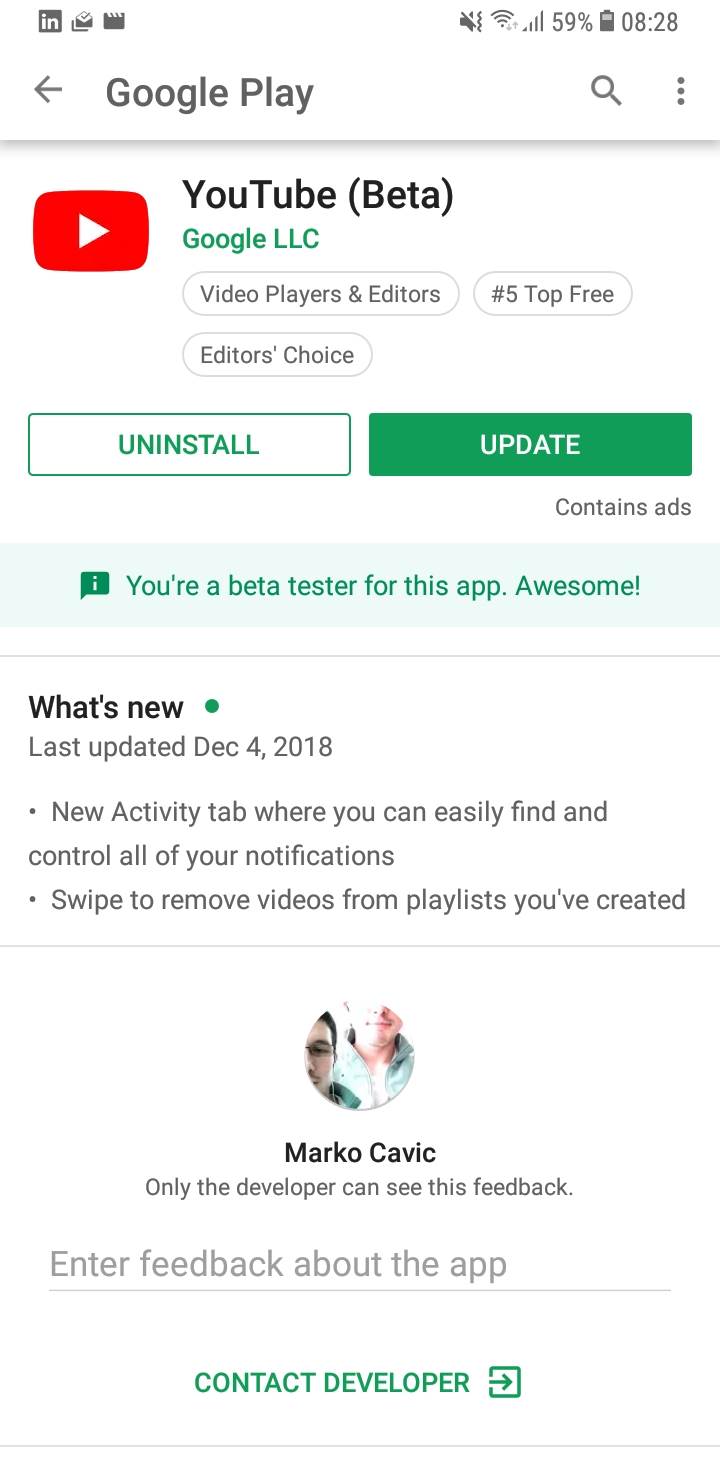 YouTube aplikacija instalirana pet milijardi puta Android OS, YouTube App Android