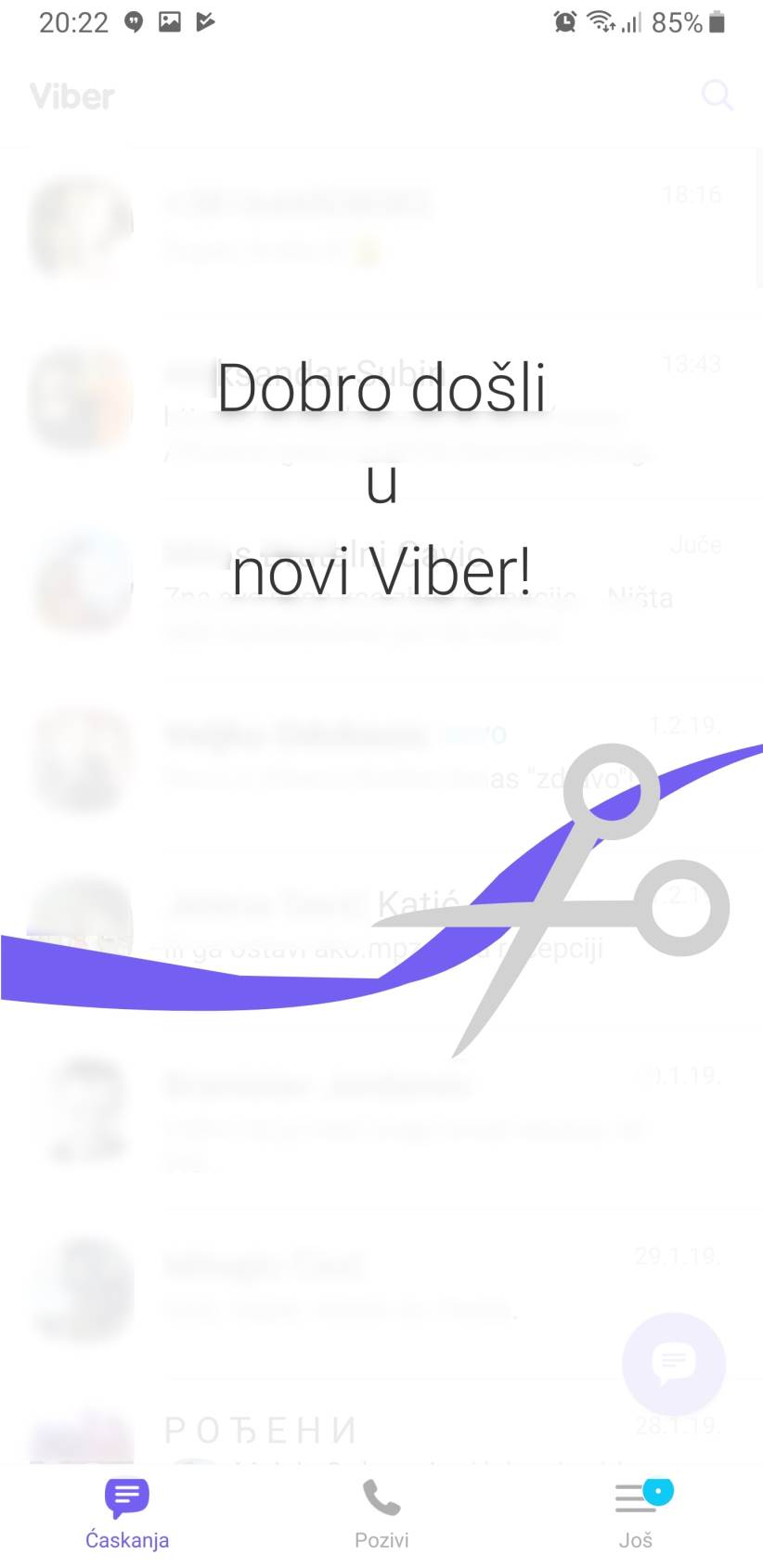 Viber 10.0.0 novi dizajn, Viber nova aplikacija, Viber nova Android aplikacija, Viber novi za iOS