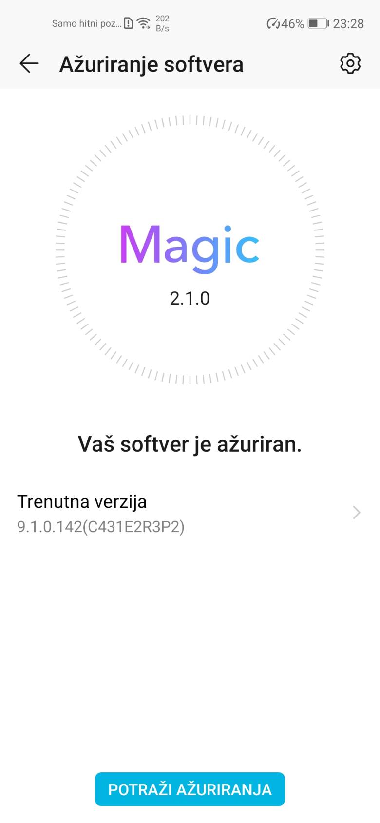 HONOR 20 Android update, HONOR 20 update 4,15 GB