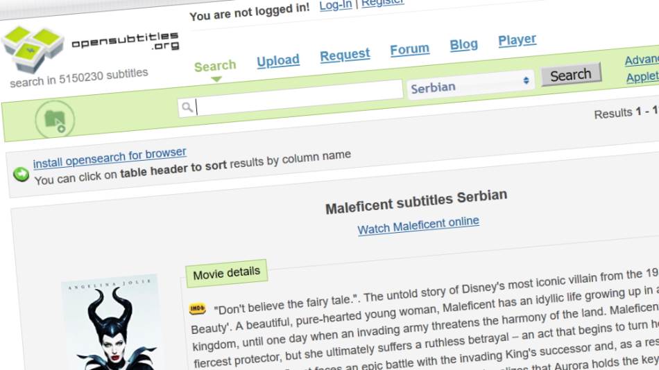 Prevodi filmova, serija, TV emisija titlovi preuzimanje zabrana torenti i piraterija