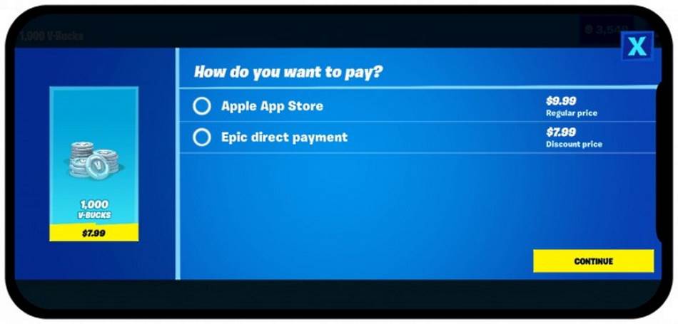 Fortnite AppStore izbacena igra V-Bucks direktna prodaja, Apple AppStore Fortnite problem Epic Games