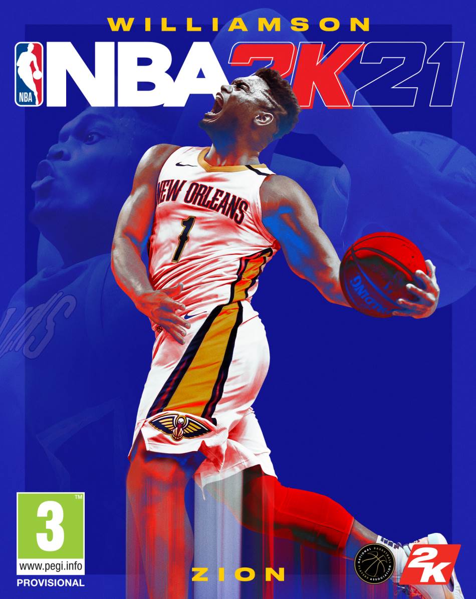 NBA 2K21 Zion Vilijamson omot igre video premijera, NBA 2K21 PlayStation5 Xbox Series X foto video