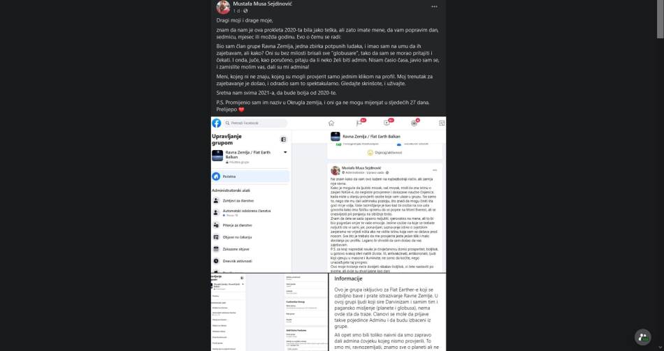 mustafa sejdinovic ravnozemljasi grupa promena imena ravna zemlja balkan okrugla zemlja foto video