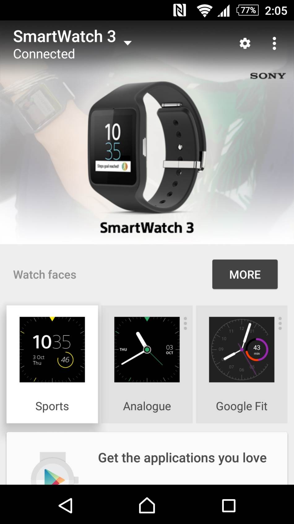 Sony SmartWatch 3, specifikacije, dostupnost