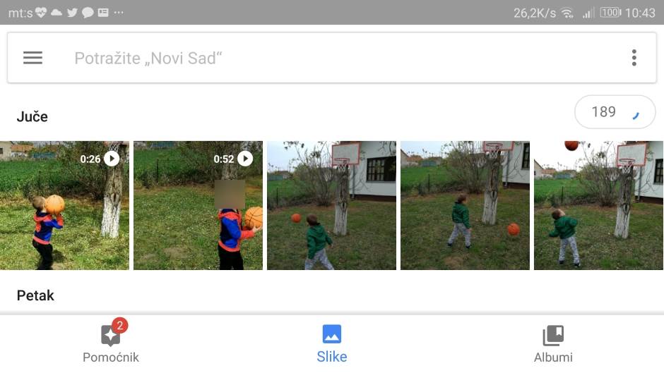 Drhtavi video snimci Google Photos