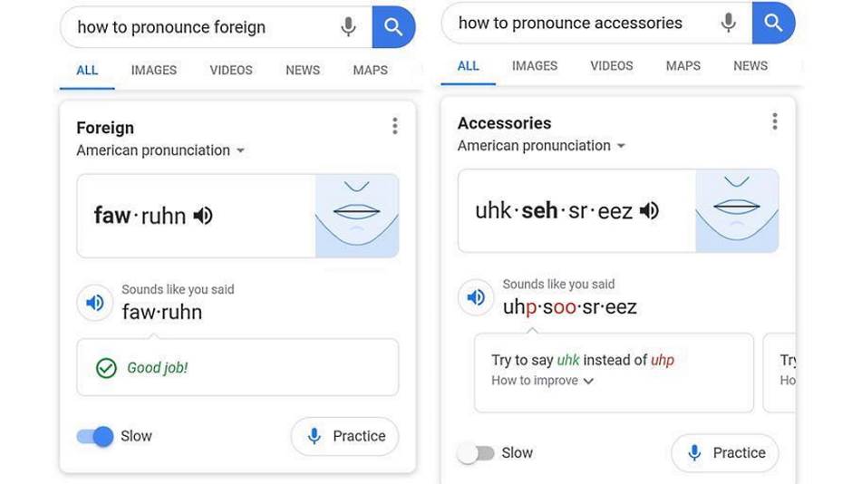 Google how to pronounce izgovor engleskih reci