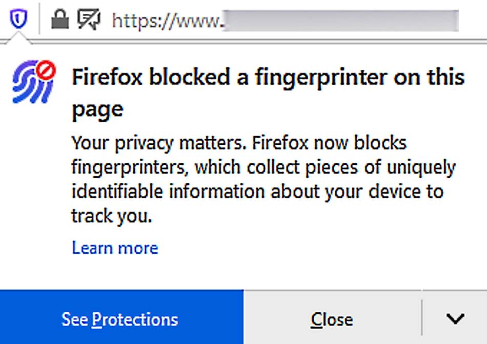 Fingerprinting kako se zaštititi, Firefox fingerprinting zaštita, Fingerprinters novi tip zaštite