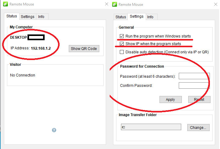 Kako zameniti miš i tastaturu, Aplikacija Remote Mouse upotreba, Aplikacija Wo Mic kako se koristi