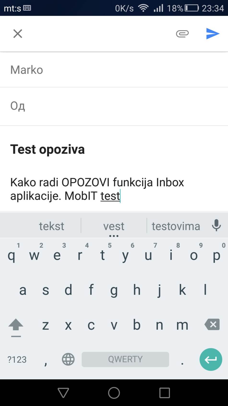 Google Inbox aplikacija