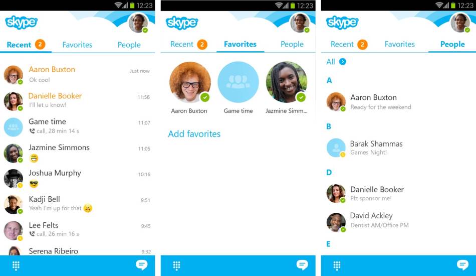 Skype za Android novi izgled i funkcije