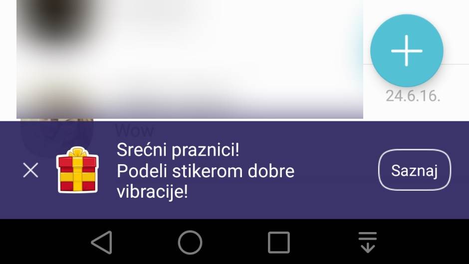 Viber aplikacija 6.5.5 Instant video i Chat Extensions