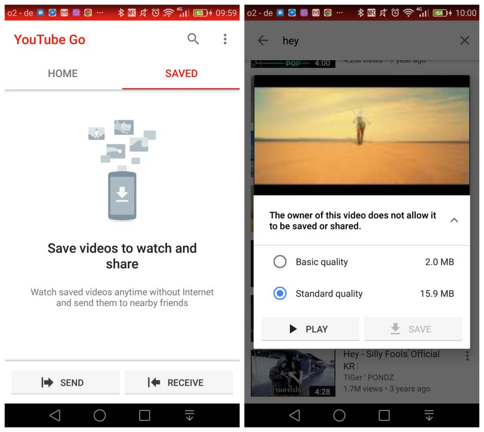 YouTube bez interneta gledanje videa aplikacija YouTube Go