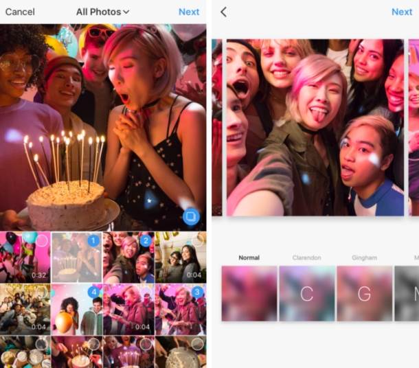 Instagram podelite do 10 slika odjednom