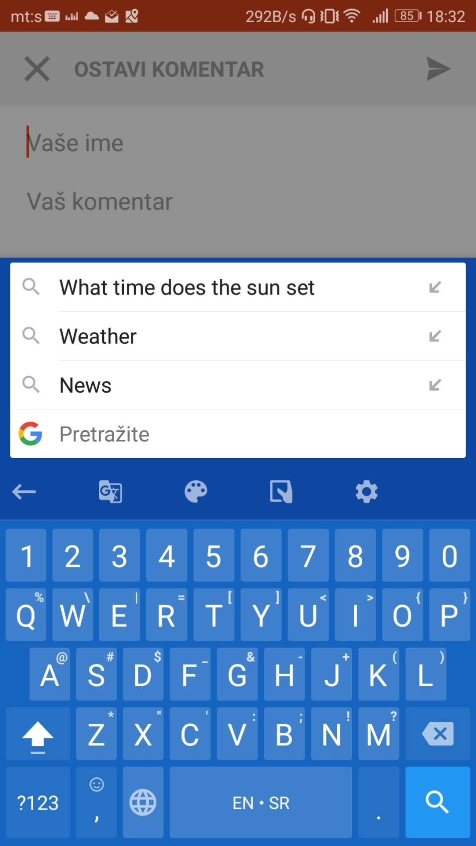 GBoard v6.2 Android i iOS Google tastatura