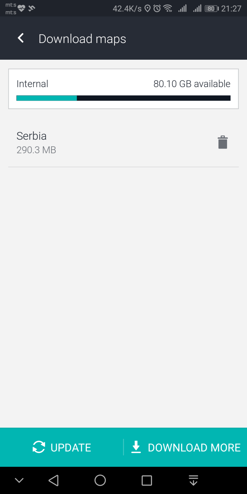 GPS mapa Srbije update Here WeGo besplatna navigacija, najbolja navigacija