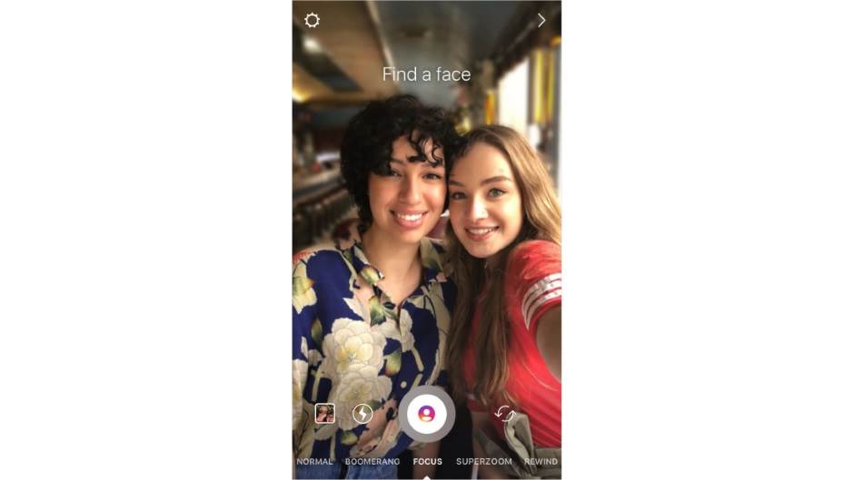 Instagram Focus kamera portret mod slikanja Instagram Bokeh