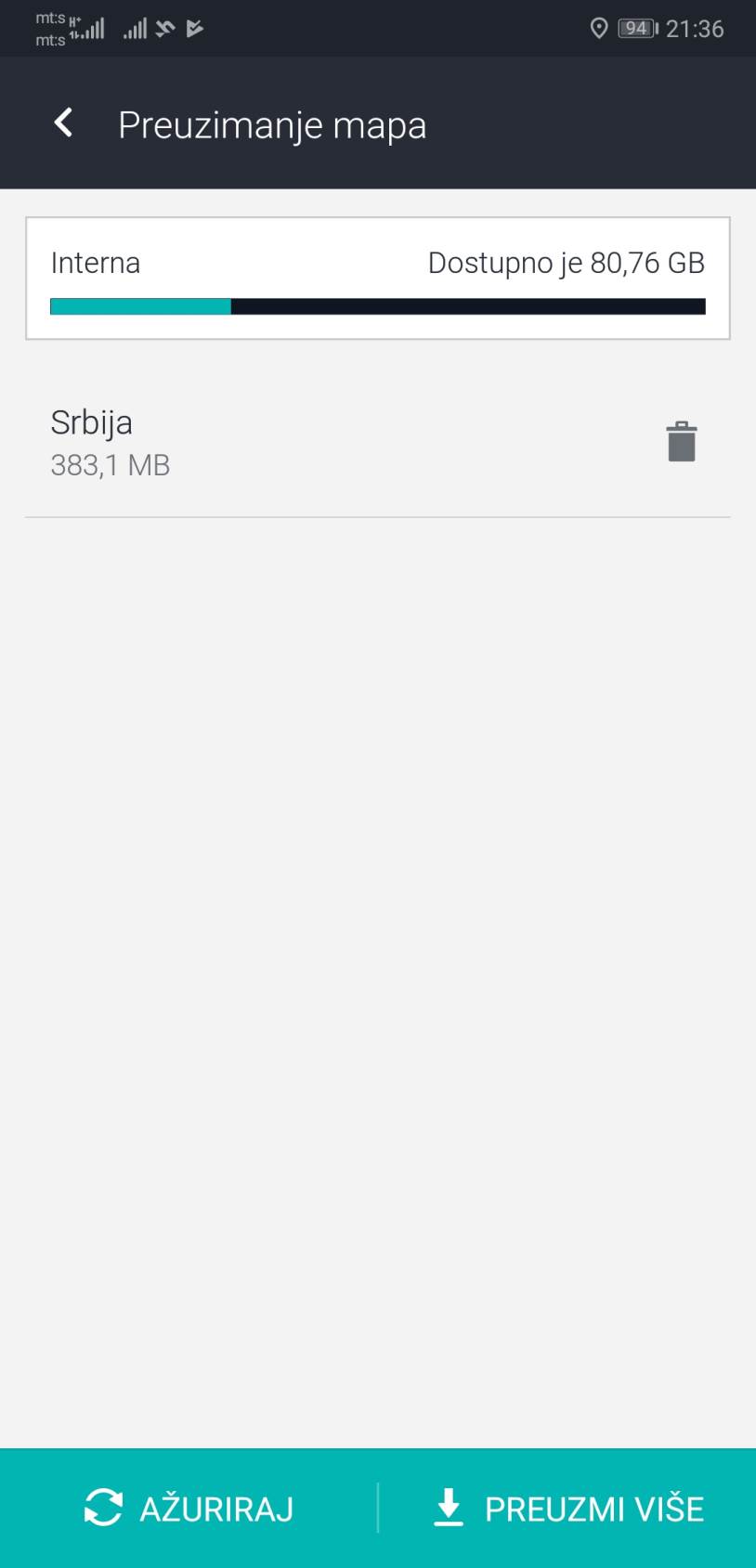 GPS Mape Srbije navigacija besplatno bez interneta Here WeGo mapa Srbije, Offline mape Srbije 