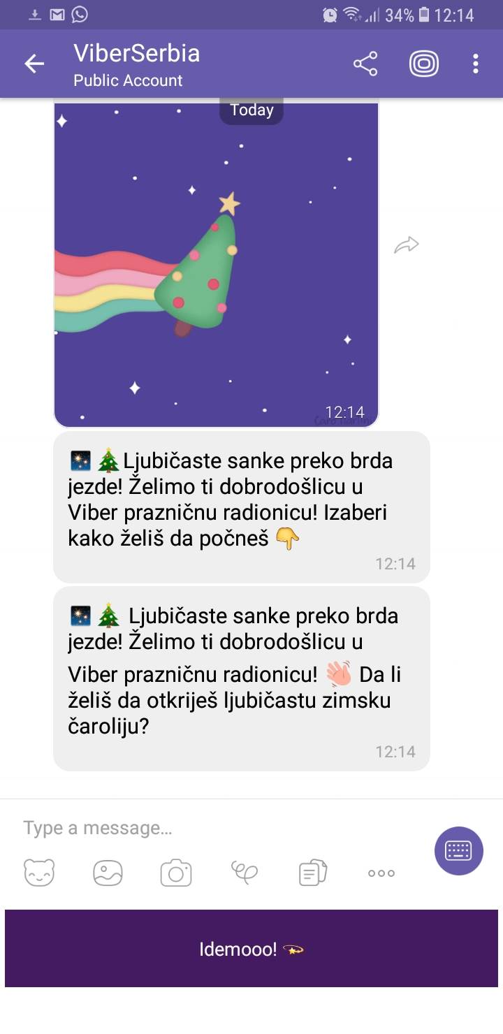 Viber GIF Cestitke, Viber stikeri, Viber Nova Godina, Viber praznici
